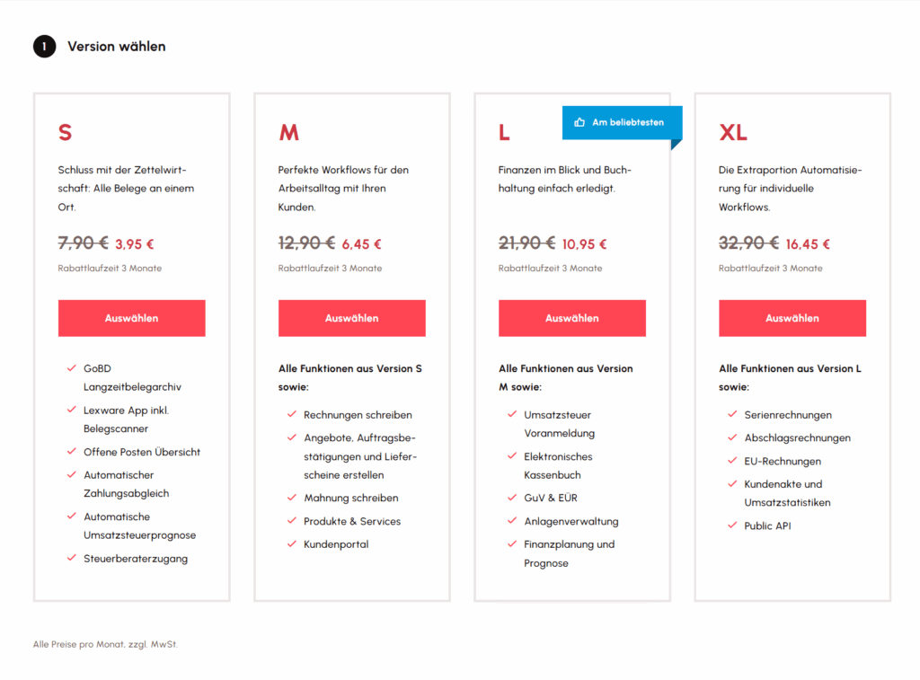 Lexware Office Preise